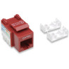 Frutto keystone rj45 cat5e utp rosso