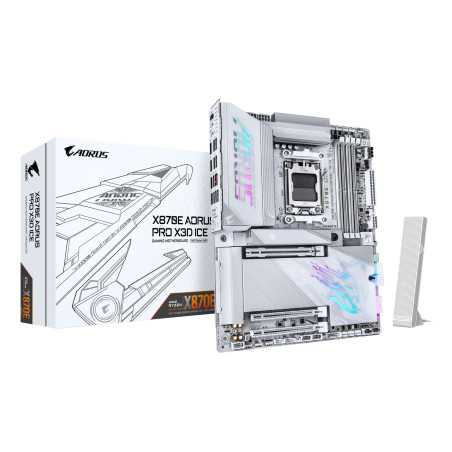 scheda madre amd gigabyte x870e aorus pro x3d ice am5 atx 4x ddr5