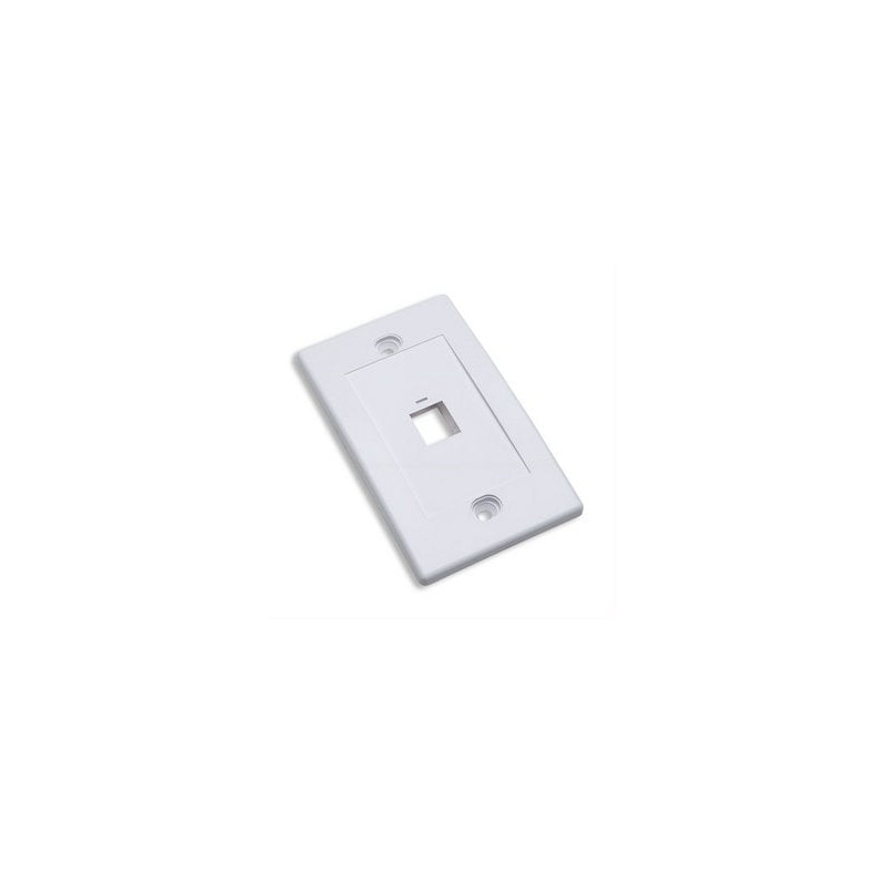 Placca porta frutti 1 posto mod. 503 bianco