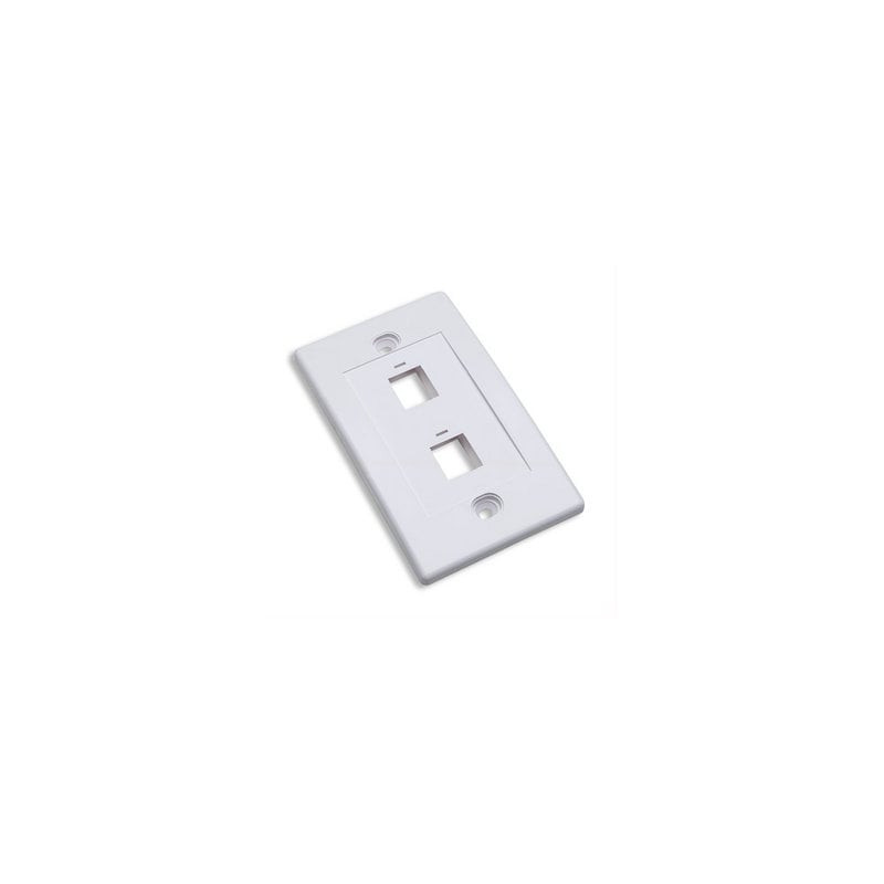 Placca porta frutti 2 posti mod. 503 bianco