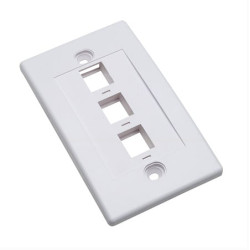 Placca porta frutti 3 posti mod. 503 bianco