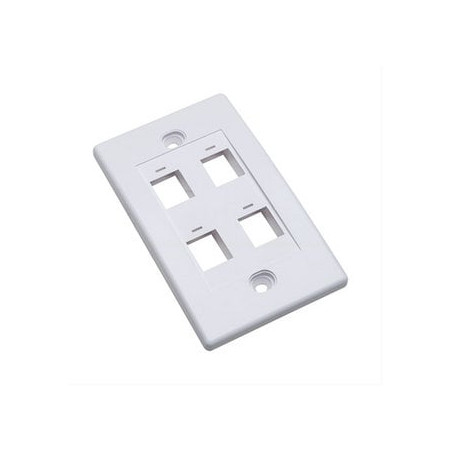 Placca porta frutti 4 posti mod. 503 bianco