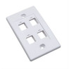 Placca porta frutti 4 posti mod. 503 bianco