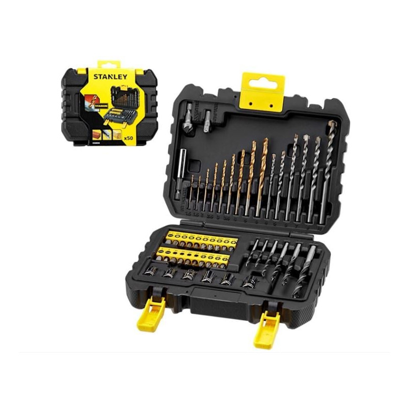 set di trapano e cacciavite stanley 50pz [sta88546-xj]