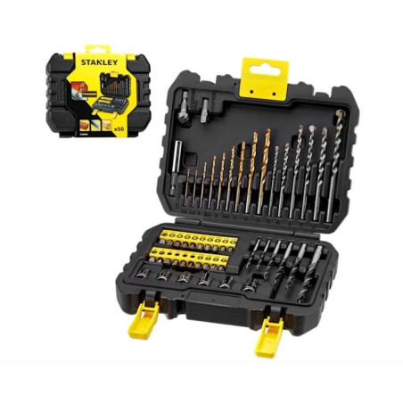 set di trapano e cacciavite stanley 50pz [sta88546-xj]