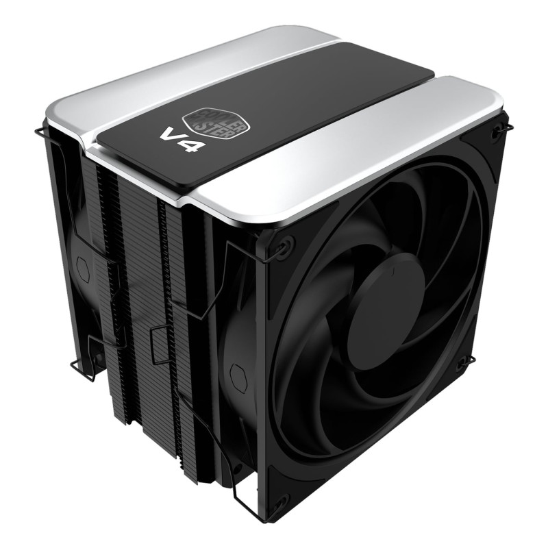 dissipatore cpu a ventola cooler master v4 alpha 3dhp 120mm nero/argento