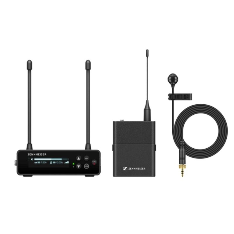 sistema microfonico sennheiser wireless 552-608mhz nero [ew-dp