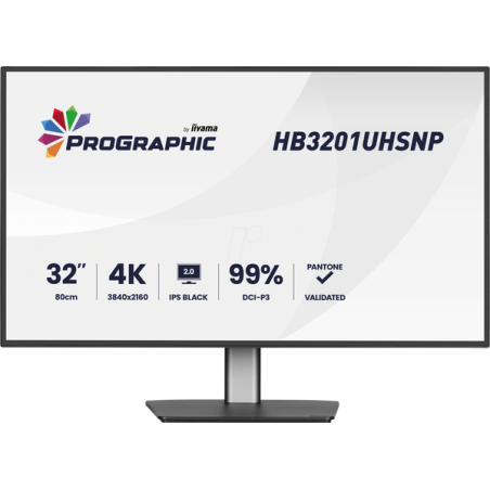 monitor led 32 iiyama prographic ips 4k ultra hd 3840x2160/4ms/f/nero