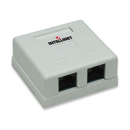 Prese a muro 2 porta rj45 cat5e utp