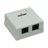 Prese a muro 2 porta rj45 cat5e utp