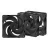 set ventole 120x120 arctic p12 pro reverse pwm 120mm 3pz nero