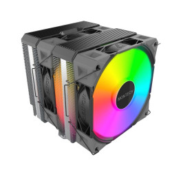 dissipatore cpu a ventola montech nx600 120mm argb nero [nx600 argb