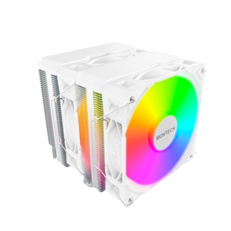 dissipatore cpu a ventola montech nx600 120mm argb bianco [nx600