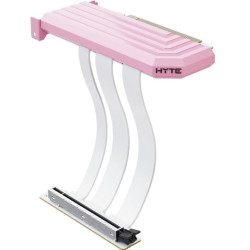 cavo di prolunga hyte riser pcie 5.0 20cm rosa/bianco [acc-hyte-pcie50-sm]