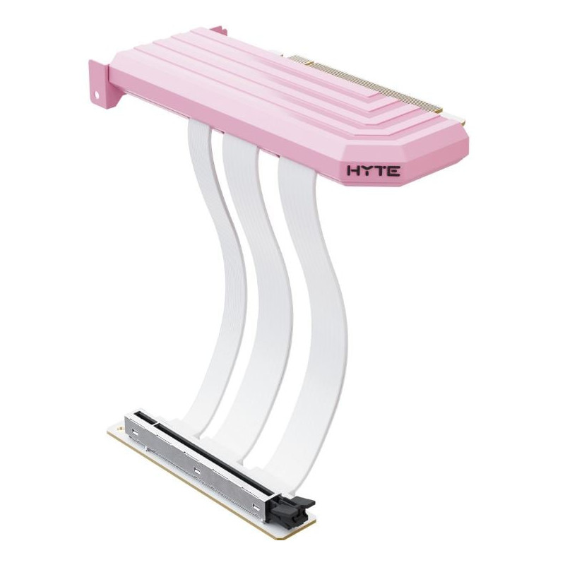 cavo di prolunga hyte riser pcie 5.0 20cm rosa/bianco [acc-hyte-pcie50-sm]