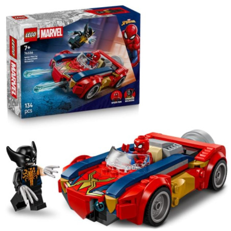 gioco da construzione lego auto di spiderman multicolore 134pz [wplgps0ugd76336]