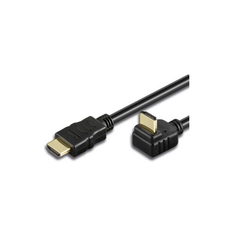 Cavo hdmi high speed c/ethernet angolato, 1 m