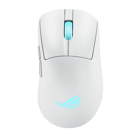 mouse asus rog keris ii wireless ottico 42000dpi bianco [90mp04a0-bmua10]