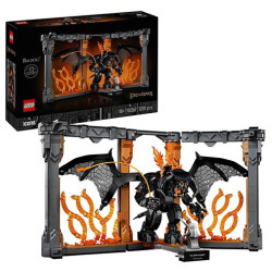 kit di costruzione lego il signore degli anelli balrog book nook