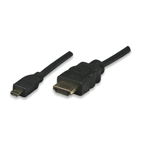 Cavo hdmi highspeed con ethernet channel 1.4 a m/ micro d m, 1,0