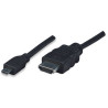 Cavo hdmi highspeed con ethernet channel 1.4 a m/ micro d m, 2,0