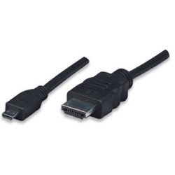 Cavo hdmi highspeed con ethernet channel 1.4 a m/ micro d m, 3 m