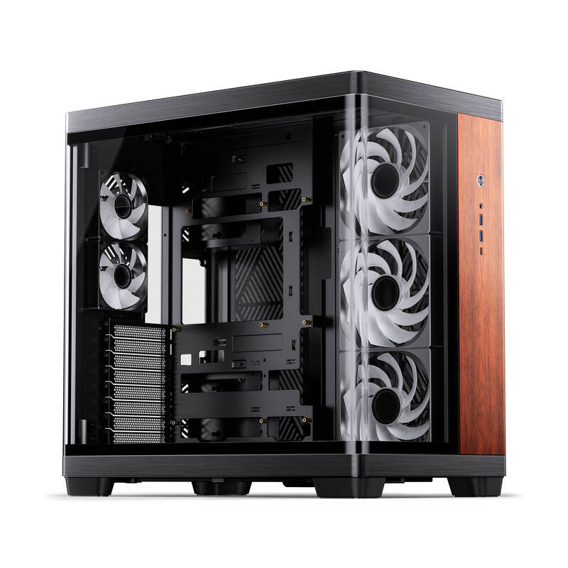 case jonsbo tk-4 wood vetro temperato midi-tower atx nero