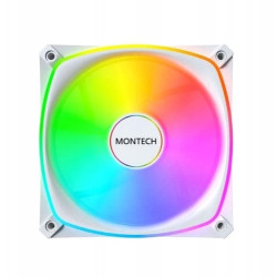 ventola 120x120 montech ax120 pro pwm drgb 120mm bianco
