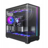 case montech king 15 pro rgb vetro temperato mini-tower matx