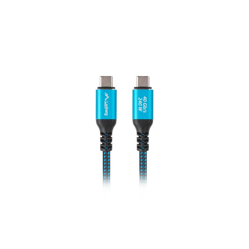 cavo dati/ricarica lanberg ca-cmcm-44cu-0005-bk usb4