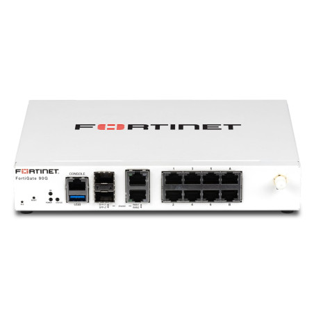 firewall fortinet fortigate 90g 8xge rj45 27.9gbps bianco [fg90g]