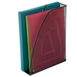 Portariviste alba mesh nero in rete metallica [meshmag/n]