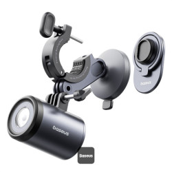 supporto magnetico baseus primetrip con lampada per telefono da bicicletta