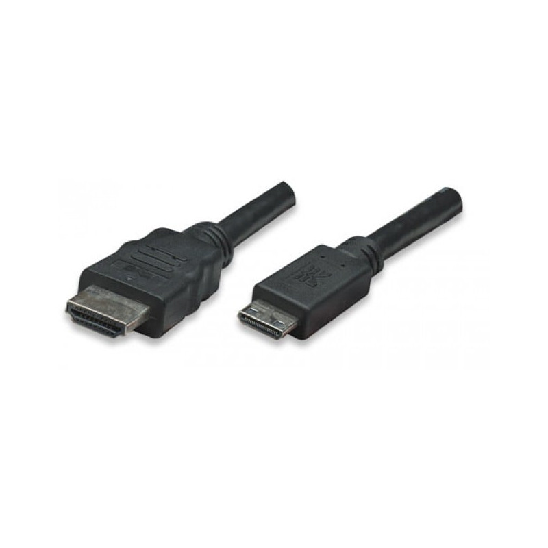 Cavo high speed mini hdmi a hdmi maschi/maschio nero, 5,0 m