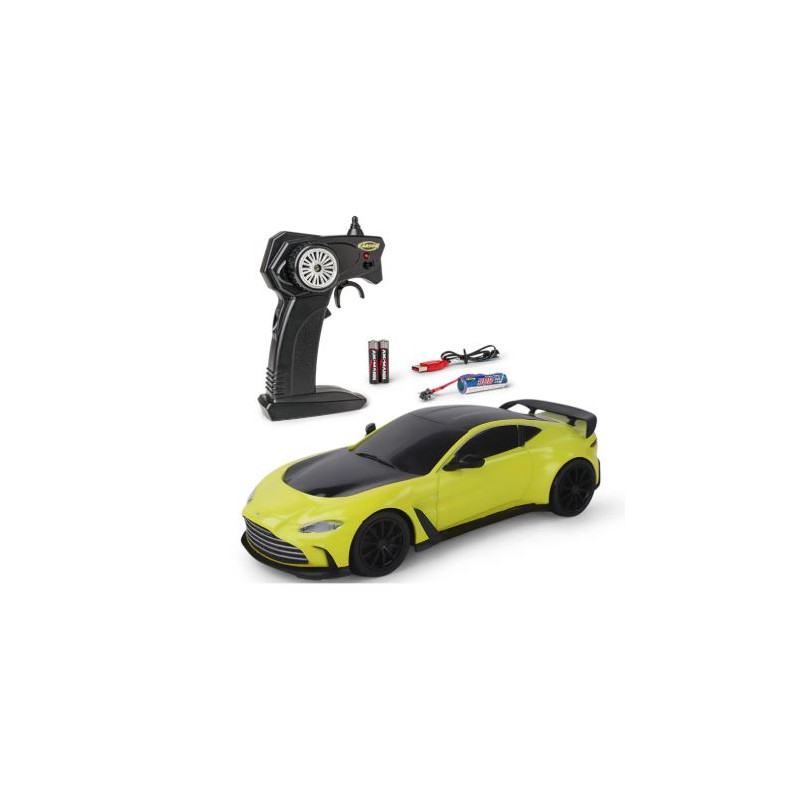 veicolo radiocomandato carson aston martin vantage 2.4ghz 1:24 verde/nero