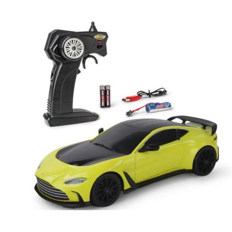 veicolo radiocomandato carson aston martin vantage 2.4ghz 1:24 verde/nero