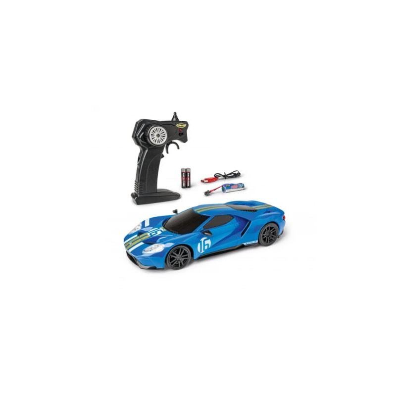 veicolo radiocomandato carson ford gt 2.4ghz 1:24 blu/nero [500404330]