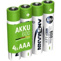 batterie ansmann aaa 1.2v 550mah verde 4pz [1311-0022]