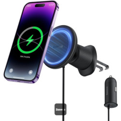 supporto magnetico baseus cw01 per auto 15w 25w/12v 24v nero [c40141000111-00]