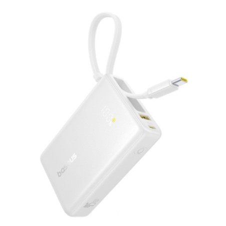 powerbank baseus picogo digital 10000mah 45w bianco [p10076803213-00]