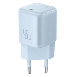 alimentatore da rete baseus picogo gan usb-c 45w blu [p10176800313-00]