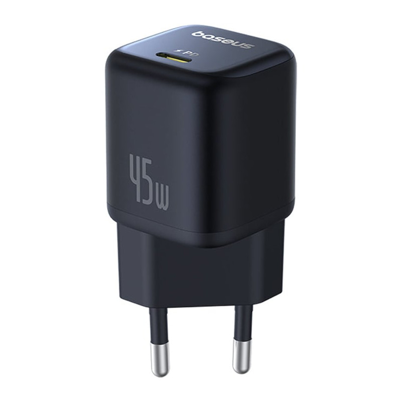 alimentatore da rete baseus picogo gan 45w nero [p10176800123-00]