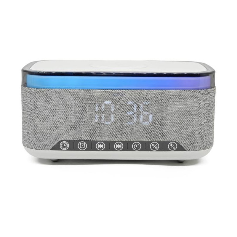 radiosveglia denver crq-225 wireless/bluetooth con caricabatterie