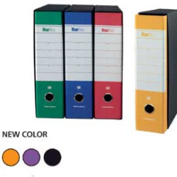 registratore a leva starline starbox nero dorso 8cm formato protocollo