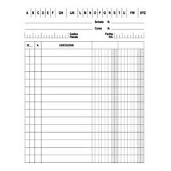 100 schede 2 colonne orizzontale 15x21cm e3253 edipro [e3253bl]