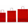 25 shoppers carta kraft 36x12x41cm twisted rosso [073939]