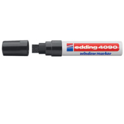 marcatore edding 4090 nero p.scalpello - gesso liquido [e-4090