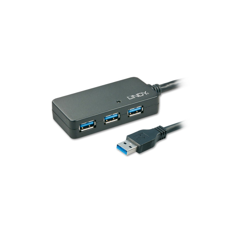 hub usb lindy 3.0 hub pro con 4 porte [43159]