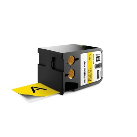 etichette dymo xtl 54 mm 1 rotolo nero e giallo [1868775]