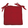 cuscino soft con lacci per sedia 40x40 - rosso - olibo'